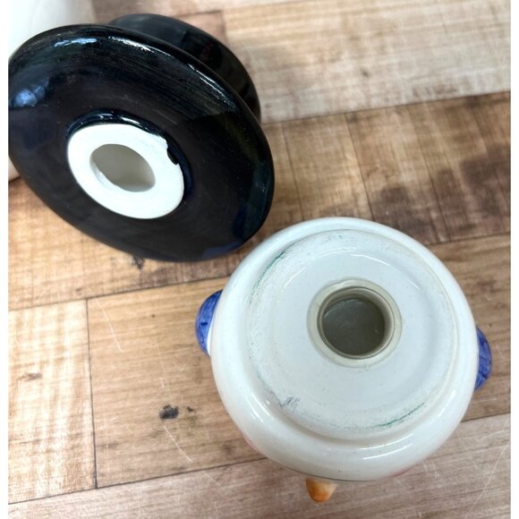 Hallmark SNOWMAN Salt Pepper Cream Sugar Christmas Winter Decoration - Picture 7 of 10